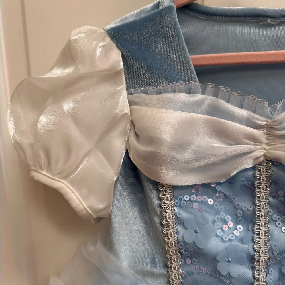NWOT CUSTOM MADE Disney Cinderella Toddler Girl 6 Princess Dress Up Dress Gloves